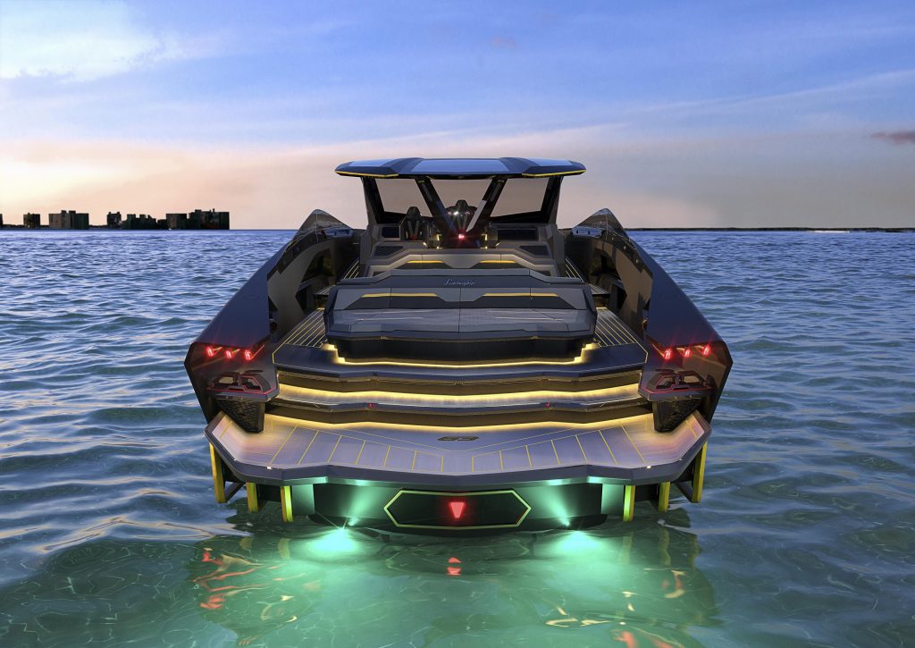 Lamborghini'nin Itailan Sea Group ile birlikte geliştirdiği lüks yat, 2 bin beygir güç üreten motoru ve 60 knot maksimum hızıyla öne çıkıyor. 