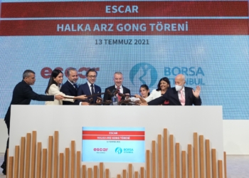 Borsada gong Escar için çaldı