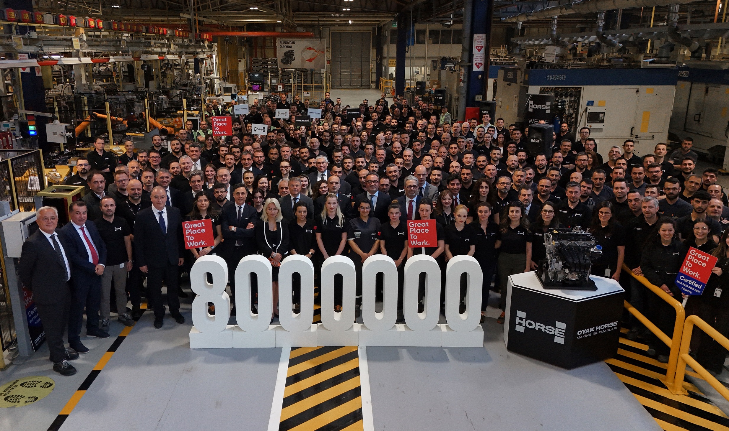 8 milyonuncu yerli motor yerli Clio ile banttan indi
