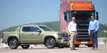 VW ve Scania modelleri test sürüşünde buluştu